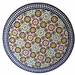 Moroccan Mosaic Table, Multicolor Beldia