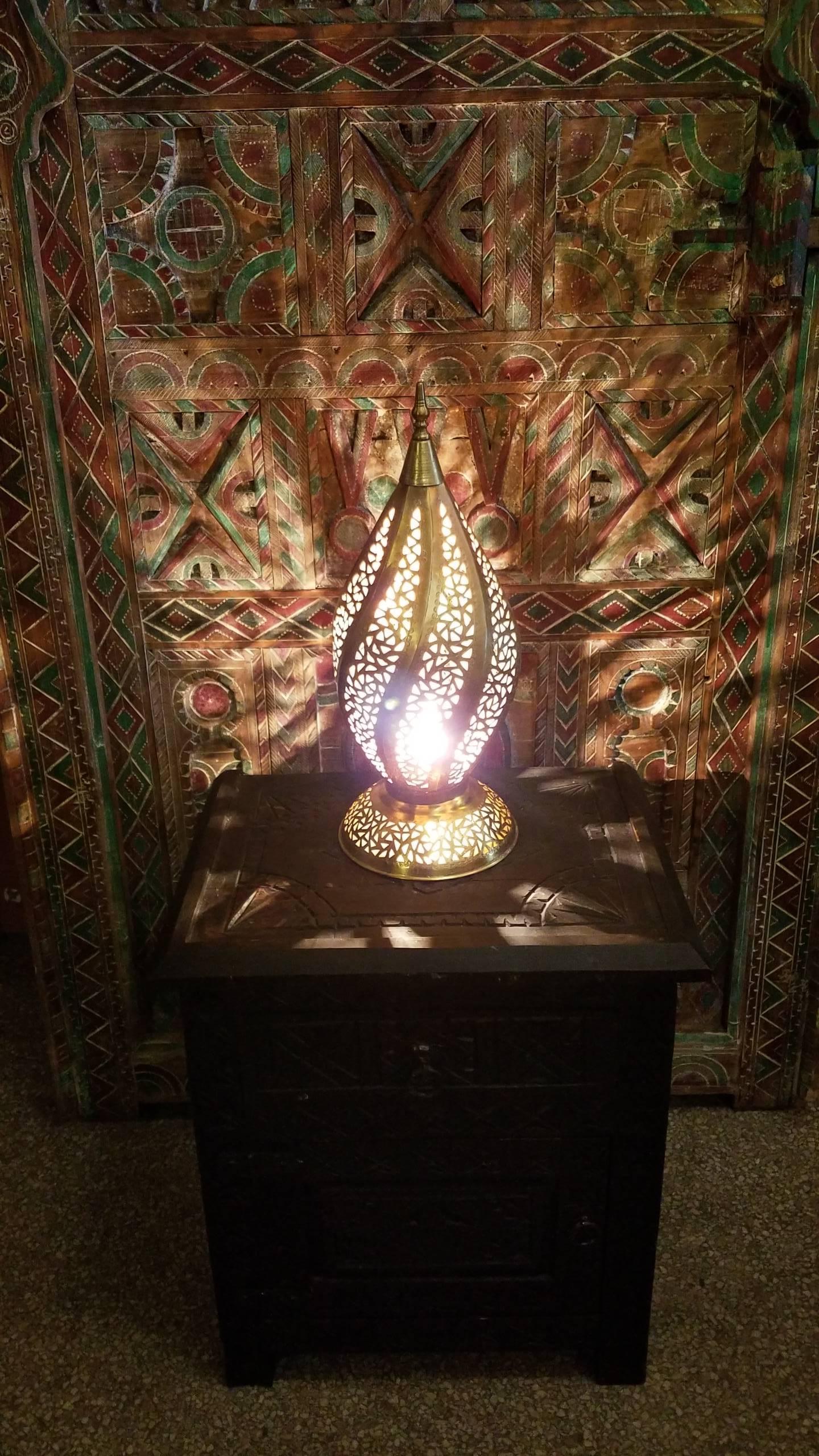 moroccan copper lamp