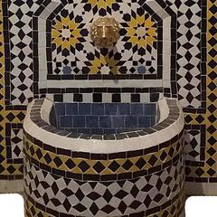Moroccan Tazia Mosaic Fountain, All Handmade