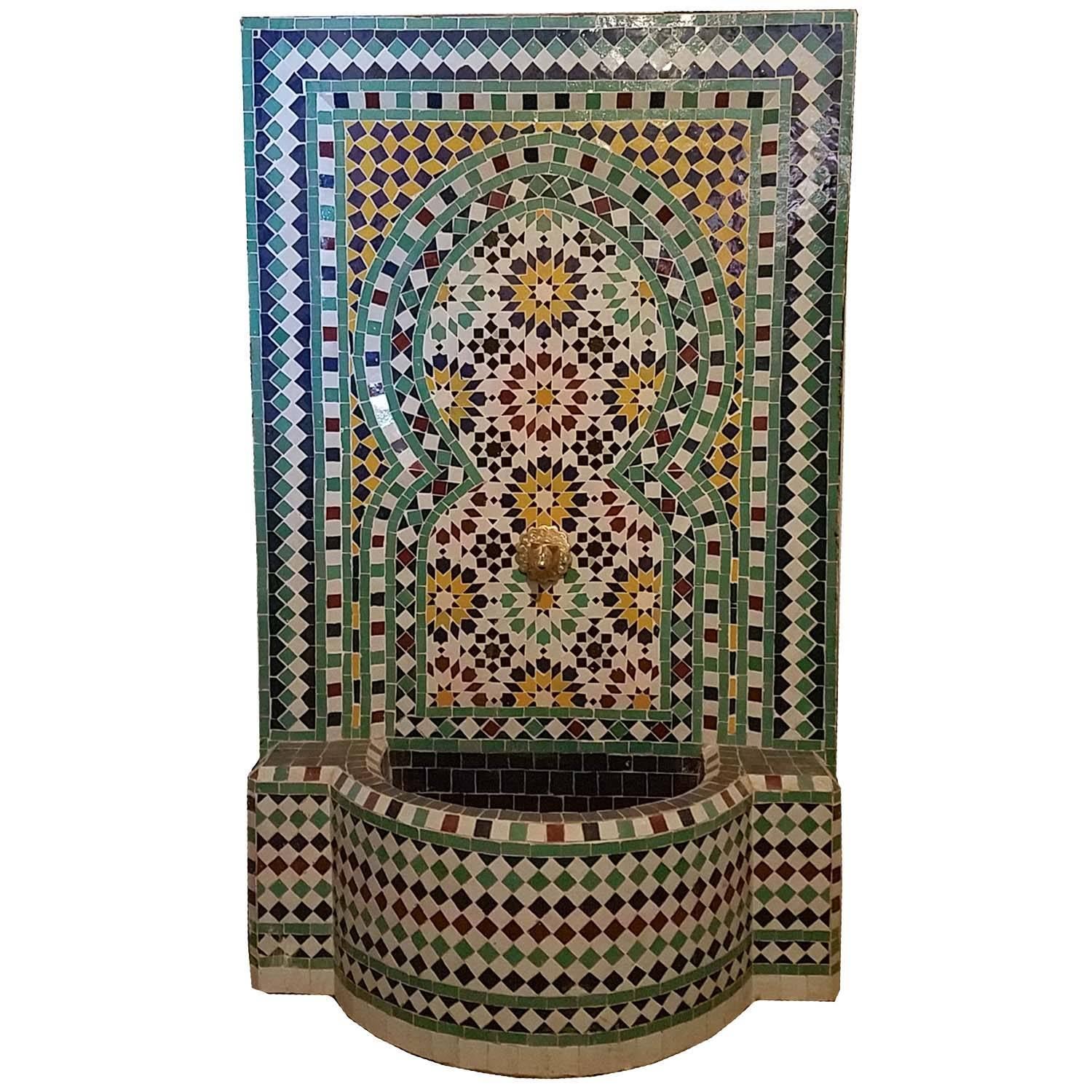 Beldia Style Moroccan Fountain, Mosaics For Sale 1