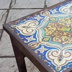 19th Century Mosaic Tiles-Side Table