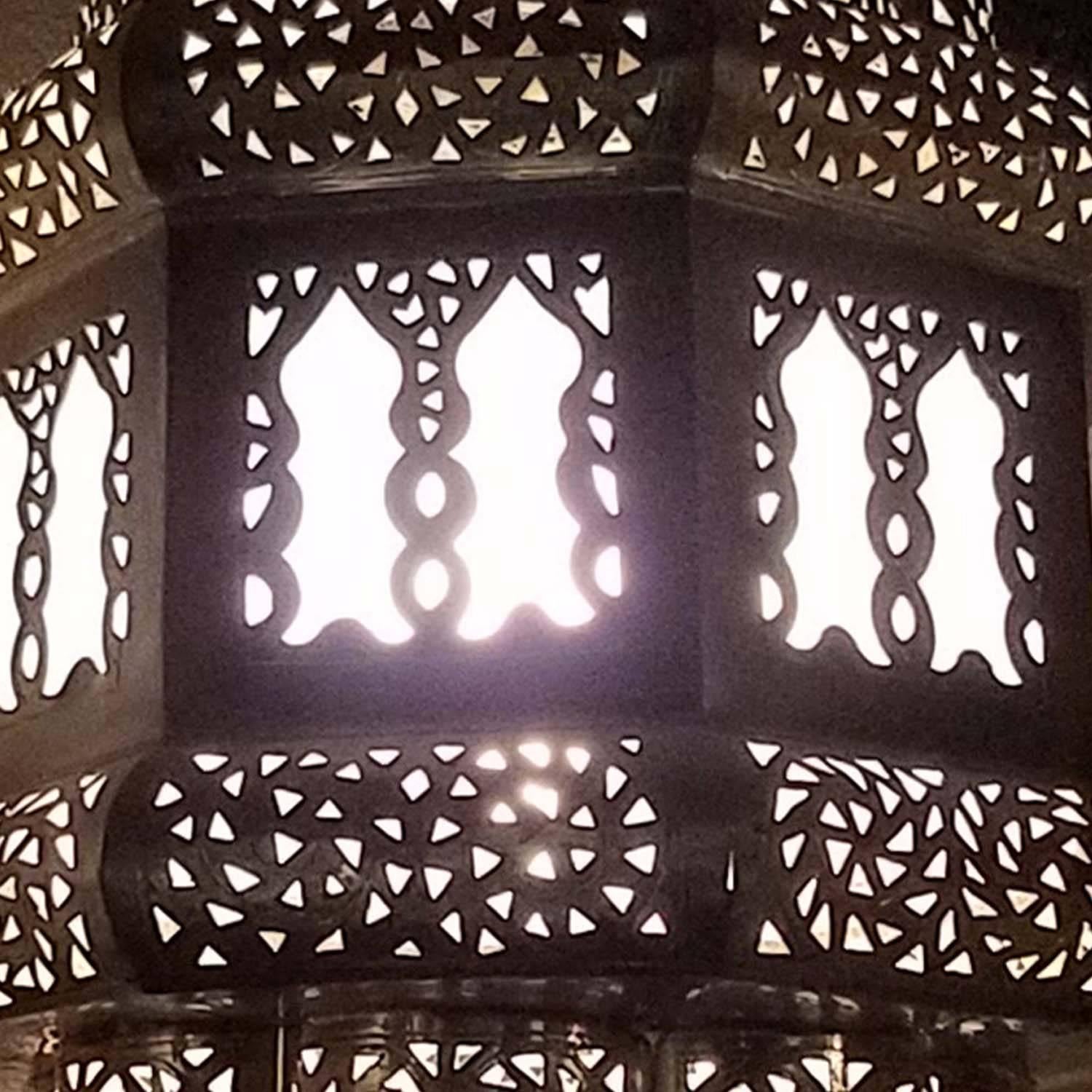 Contemporary Old Fez Moroccan Lantern, Copper