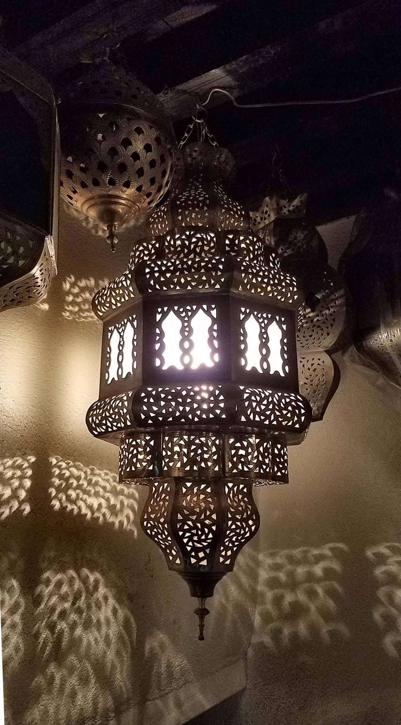 Old Fez Moroccan Lantern, Copper 1