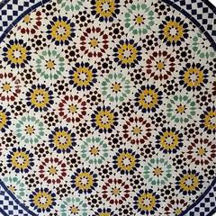 Moroccan Mosaic Table, Multicolor Beldia