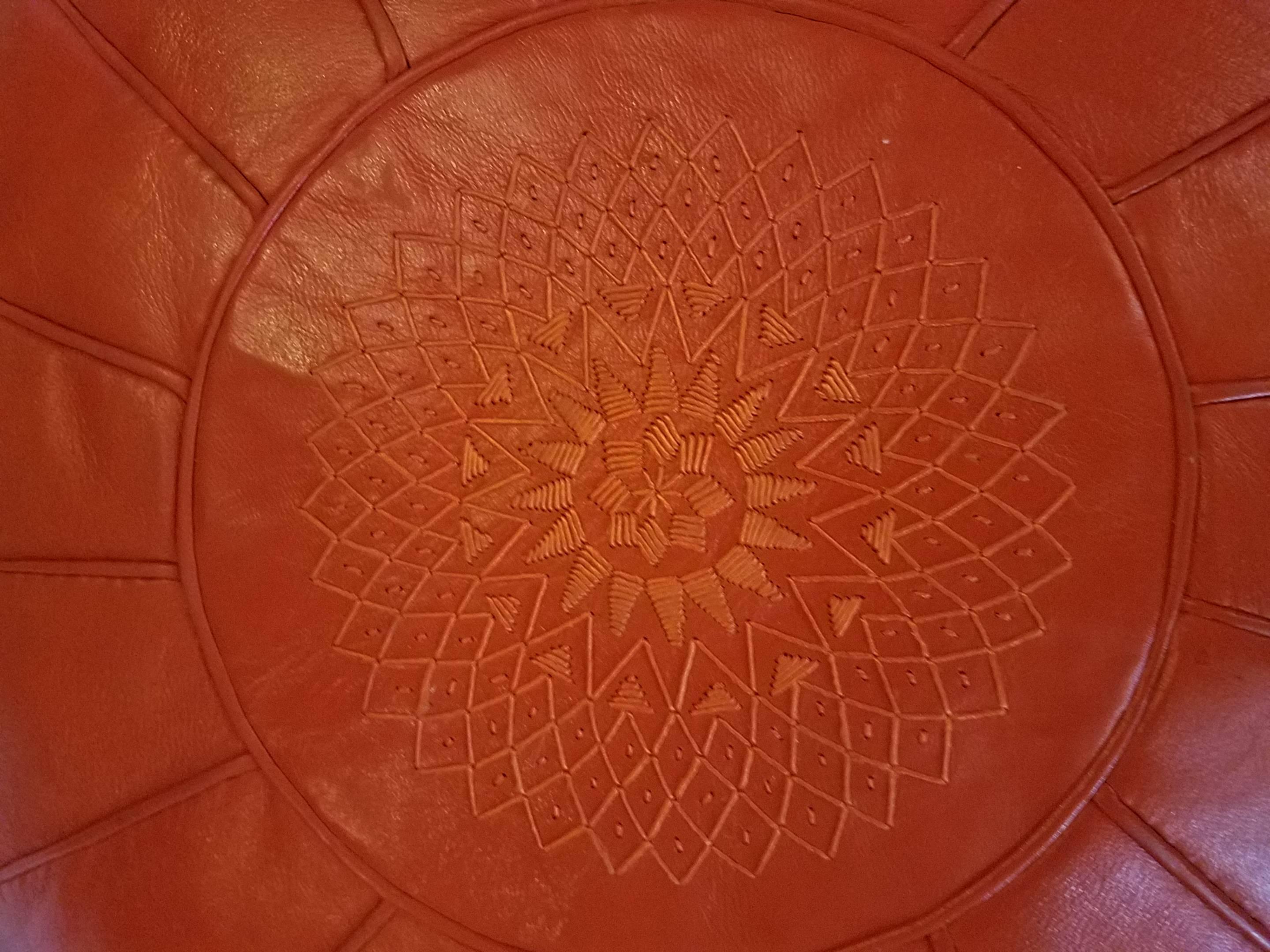 oversized moroccan pouf