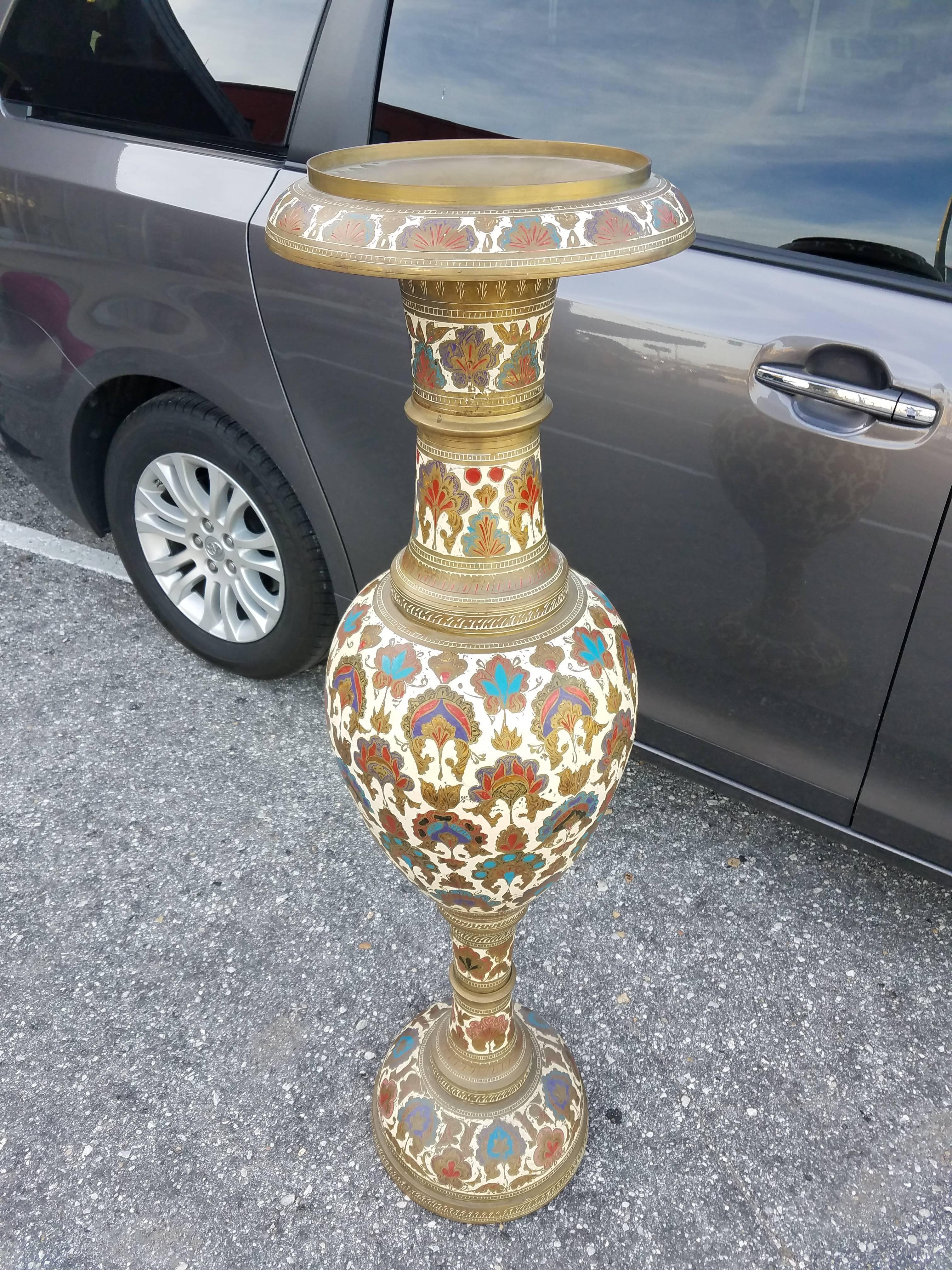 This is a one of a kind Indian imported bronze vase measuring approximately 52