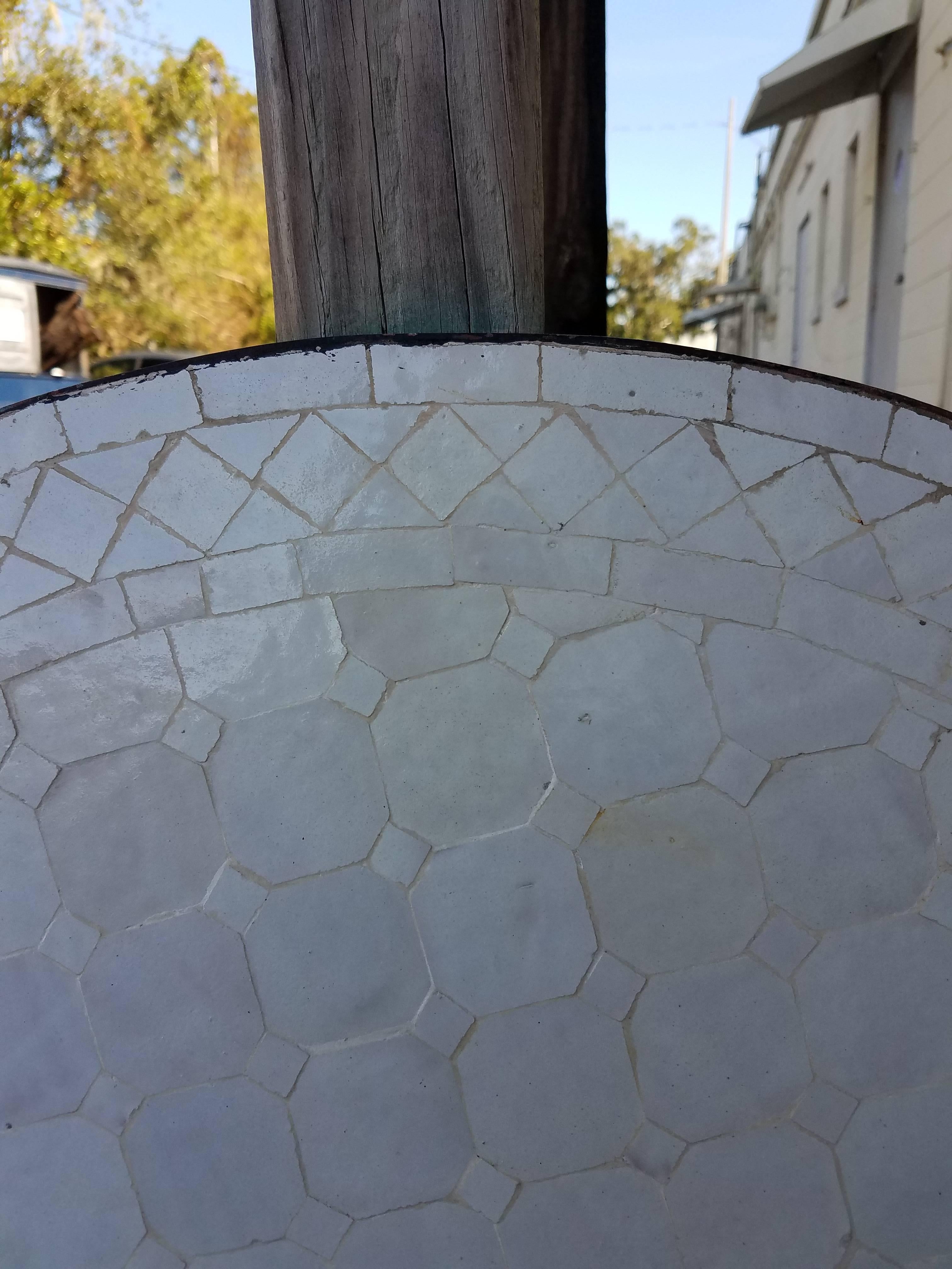 Moroccan Mosaic Table, CR4 Pattern In Excellent Condition For Sale In Orlando, FL