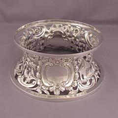Irish Victorian Sterling Silver Dish Ring