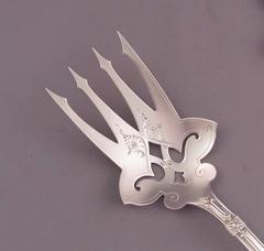 Whiting Arabesque Pattern Sterling Fish Servers