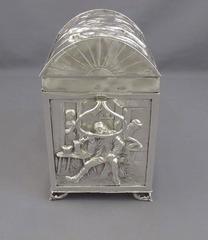Antique Dutch Sterling Silver Casket