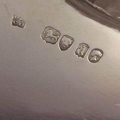 Large Victorian Sterling Silver Salver