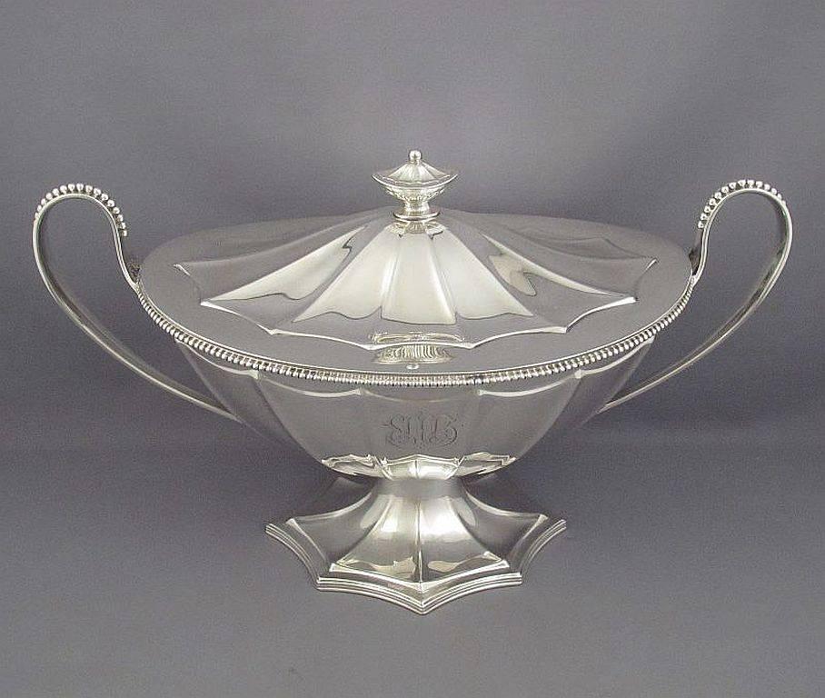 American Gorham Sterling Silver Soup Tureen For Sale