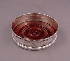 Pair of George III Silver Wine Coasters