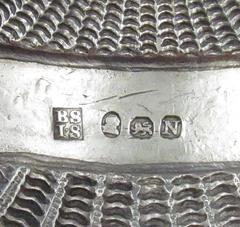 Benjamin Smith Cast Sterling Silver Wine Label