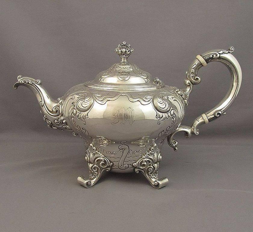 Early 20th Century Birks Sterling Silver Tea Service For Sale