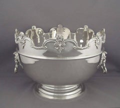 Set of Three Silver Monteith Bowls