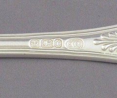 Set of Six Kings Pattern Silver Tablespoons