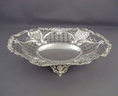 Victorian Sterling Silver Basket