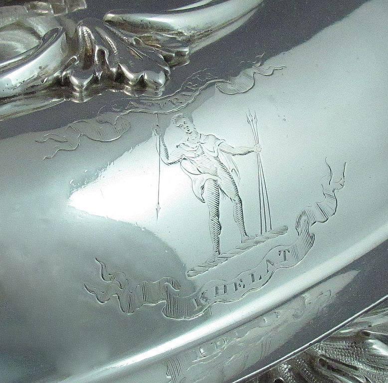 Pair of Victorian Sterling Silver Entree Dishes For Sale 1
