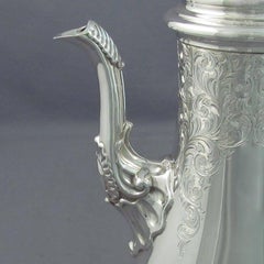 Large Birks Sterling Silver Coffee Pot