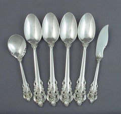 Wallace Grande Baroque Sterling Flatware Service for 12
