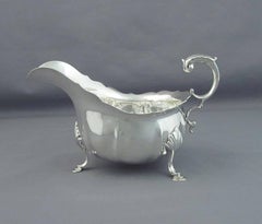Pair of Sterling Silver Sauce Boat
