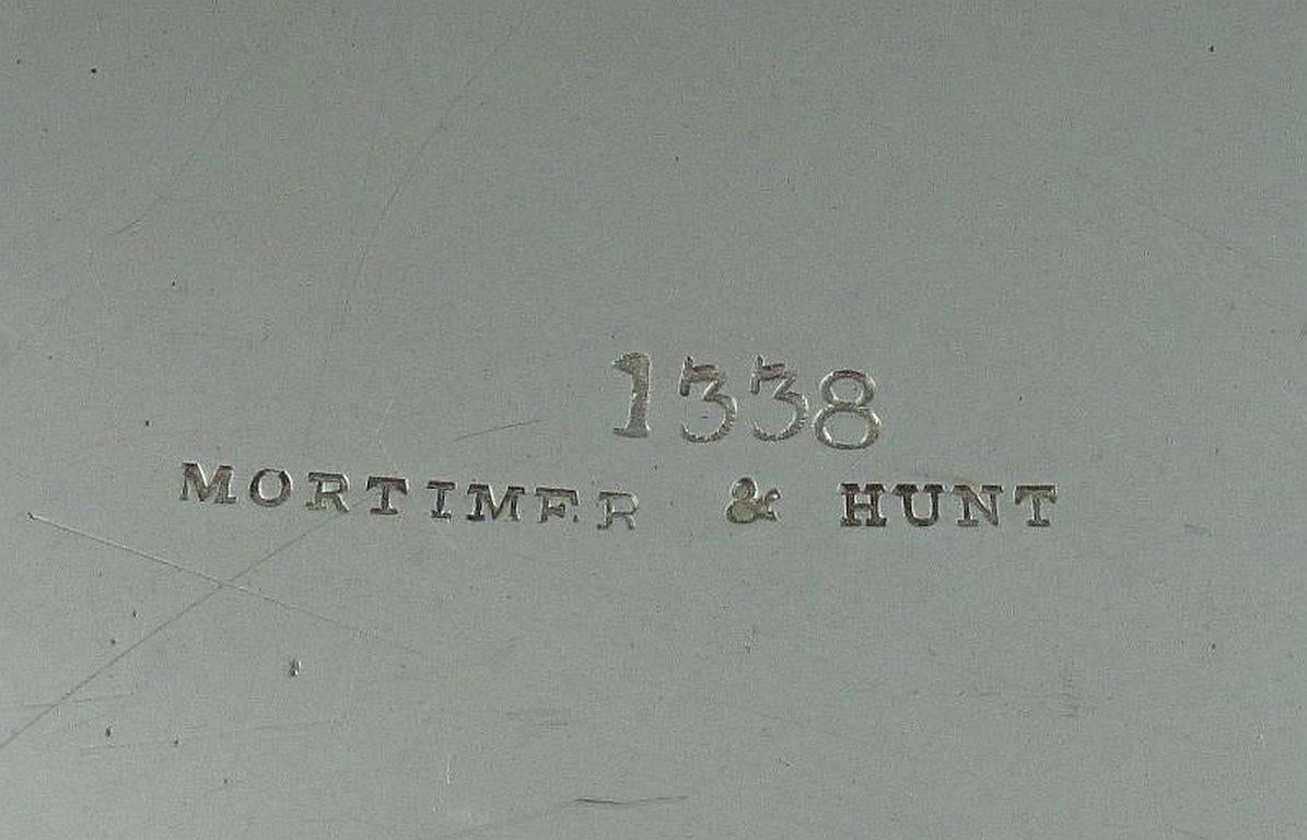 Mortimer and Hunt Sterling Silver Meat Platter For Sale 1