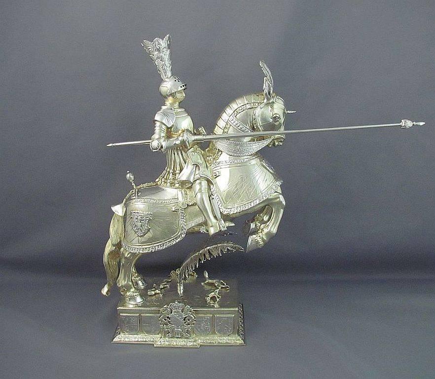 ornamental knights on horseback