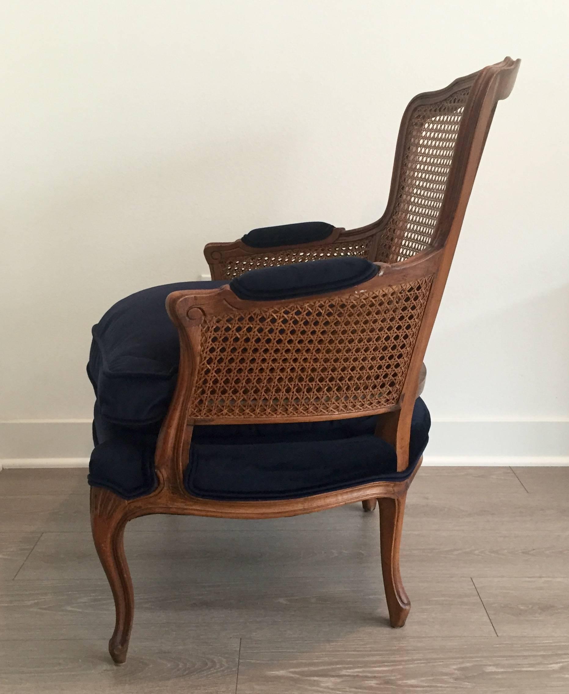 20th Century 1940s Caneback French Bergere