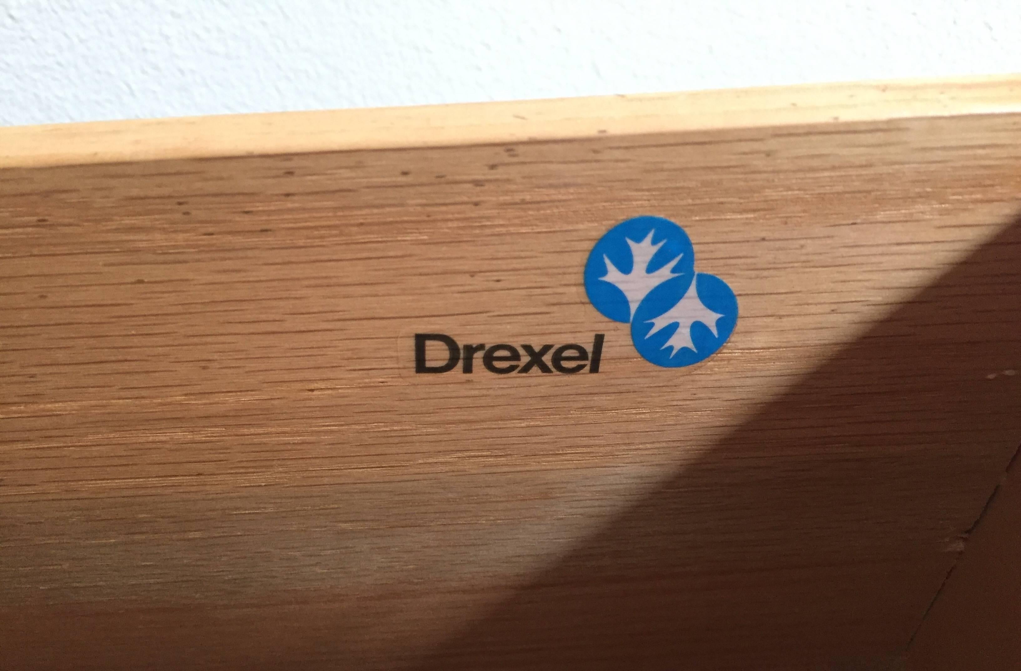20th Century Campaign Style Nine-Drawer Dresser by Drexel