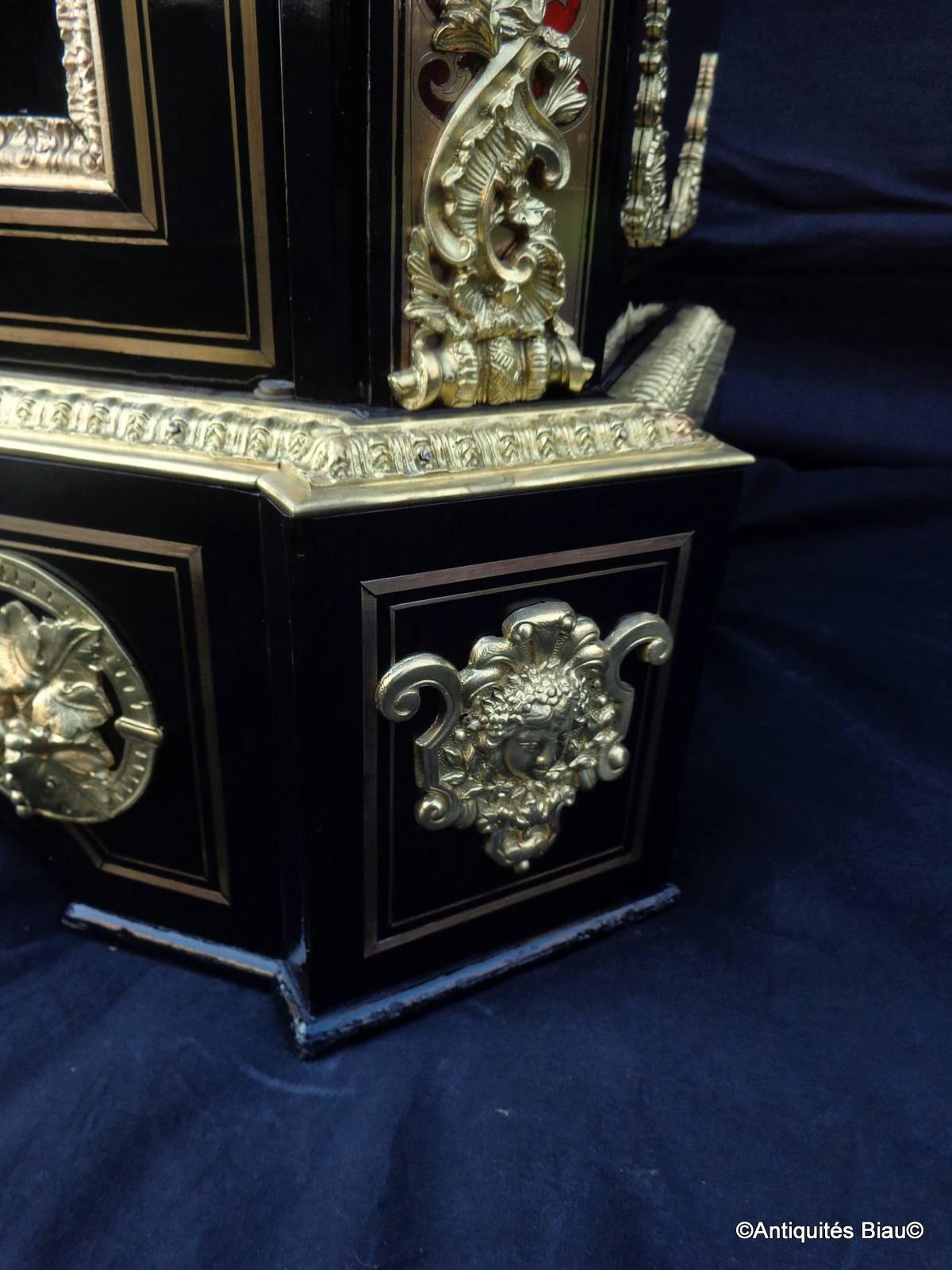 Mid-19th Century French Cabinet in Boulle Marquetry 19th Century Napoleon III Period