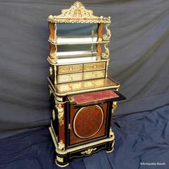 Luxury French Cabinet in Boulle Marquetry 19th Century Napoleon III Period