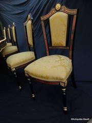 Big Table with 12 Chairs in Boulle Marquetry, 20th Century