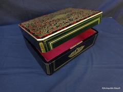 Box Red Tortoiseshell in Boulle Marquetry 19th Century Napoleon III Period
