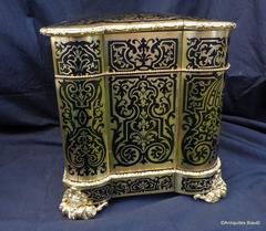 Tantalus Box Complete Stamped Tahan in Boulle Marquetry Napoleon III Period