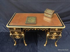 Desk in Boulle Marquetry All Sides, circa 1800