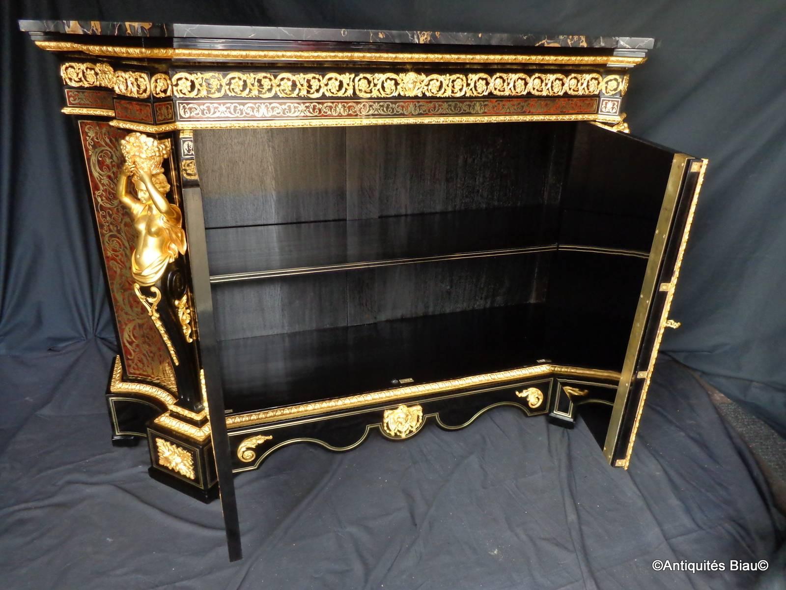 Cabinet in Boulle Marquetry Stamped Ringuet, 19th Century 4