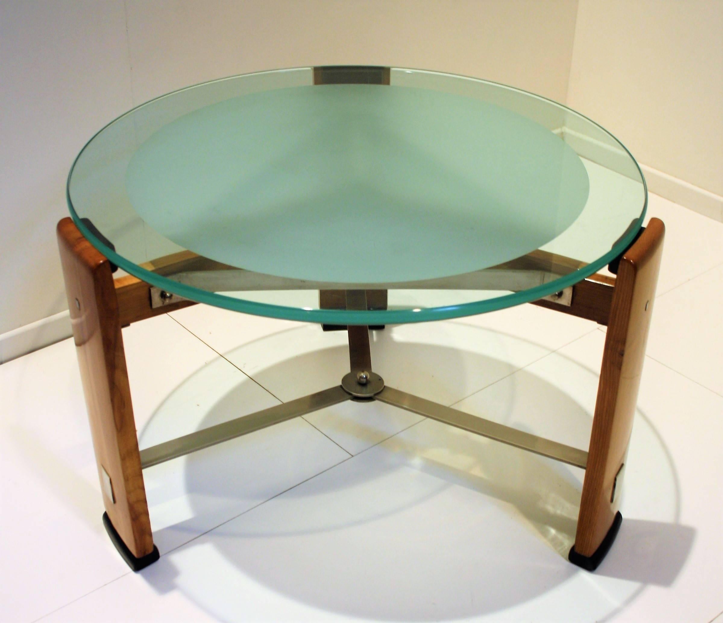 Modernist Art Deco Coffee Table Signed by Chambon, 1920s In Good Condition In Belgium, BE