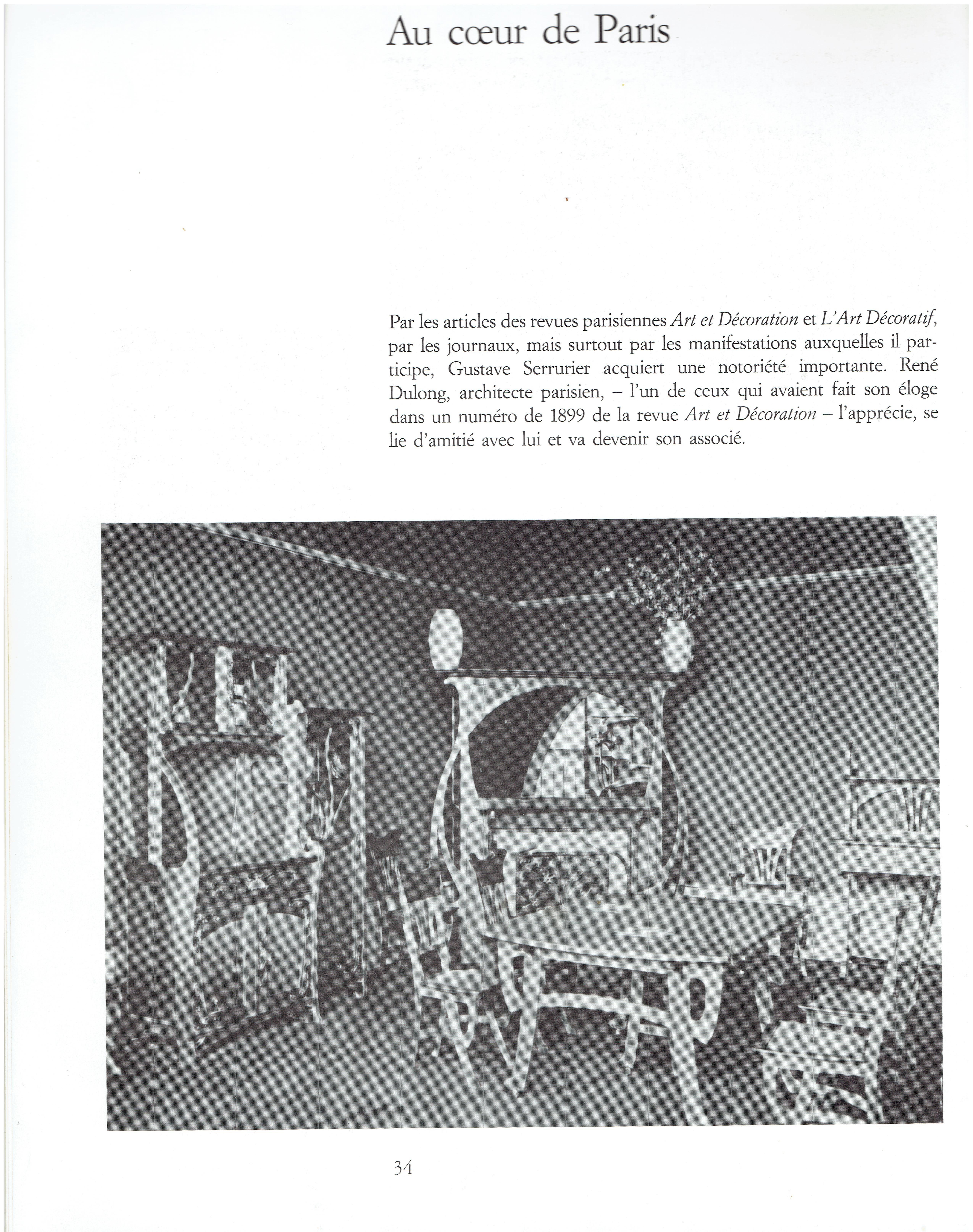 Céramique Cheminée Gustave Serrurier-Bovy, fabriquée pour l'exposition de Paris de 1899