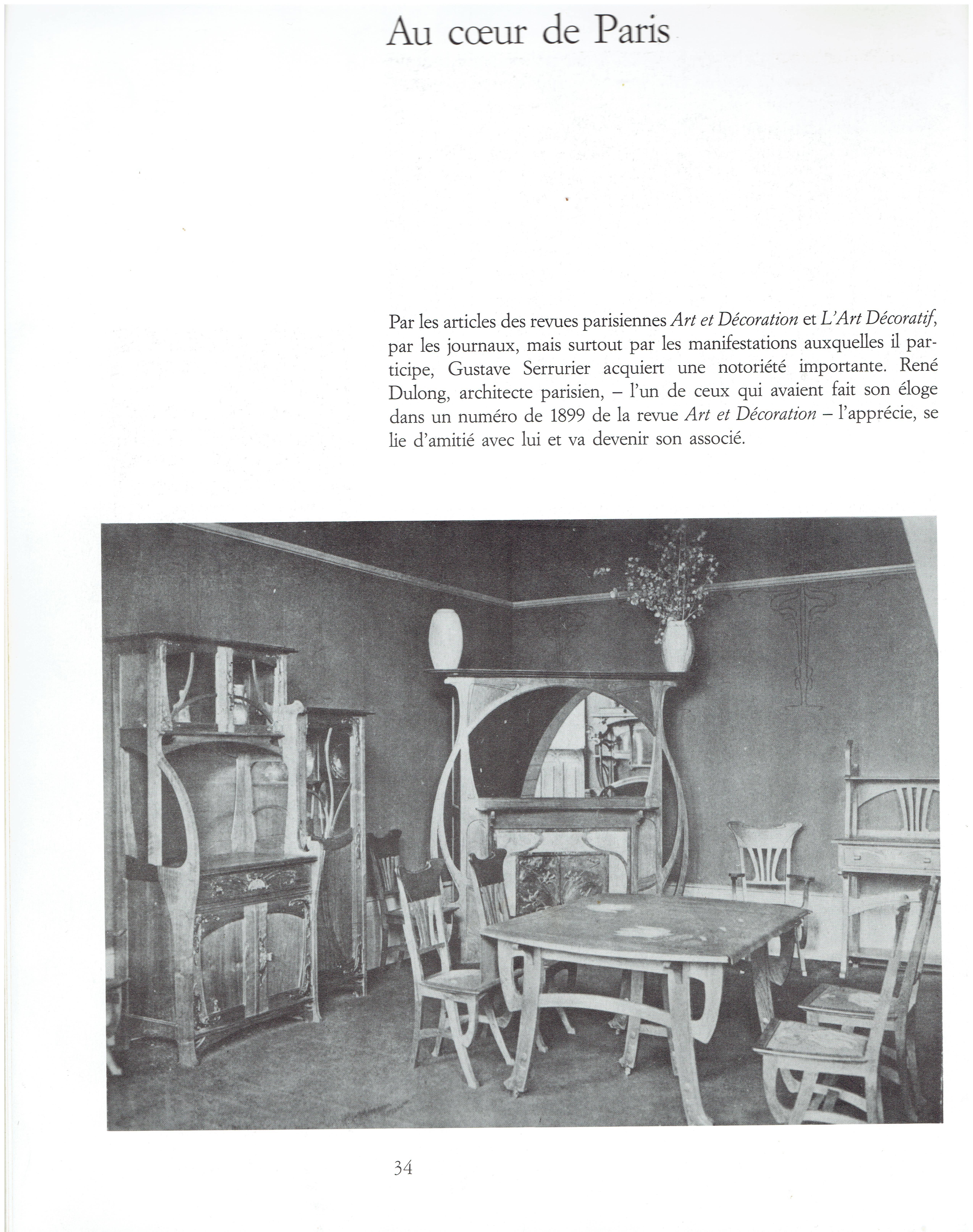 Gustave Serrurier-Bovy Kaminsims:: hergestellt für die Pariser Ausstellung von 1899 (Keramik)