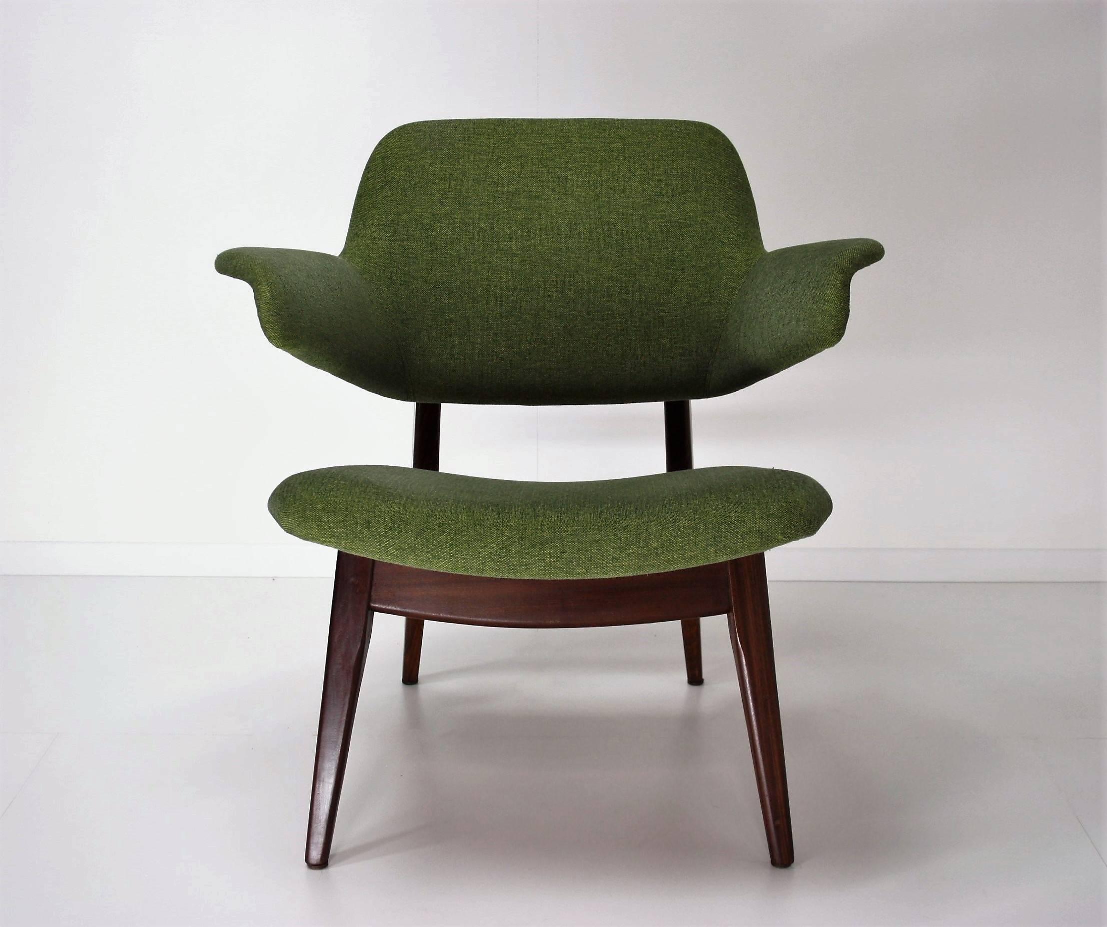 Mid-Century Modern Louis Van Teeffelen Club Chair for Webe, 1960s