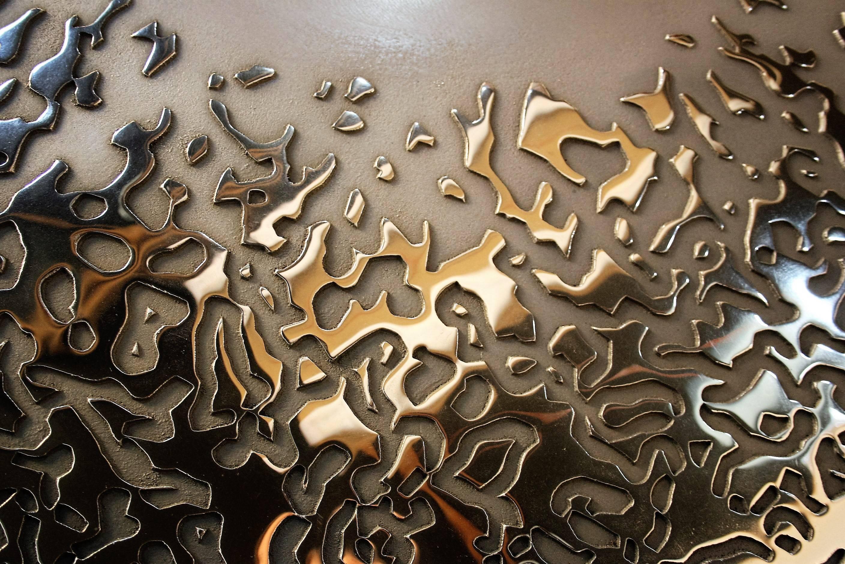 Belgian Sculptural Solid Bronze Coffee Table In Good Condition In Belgium, BE