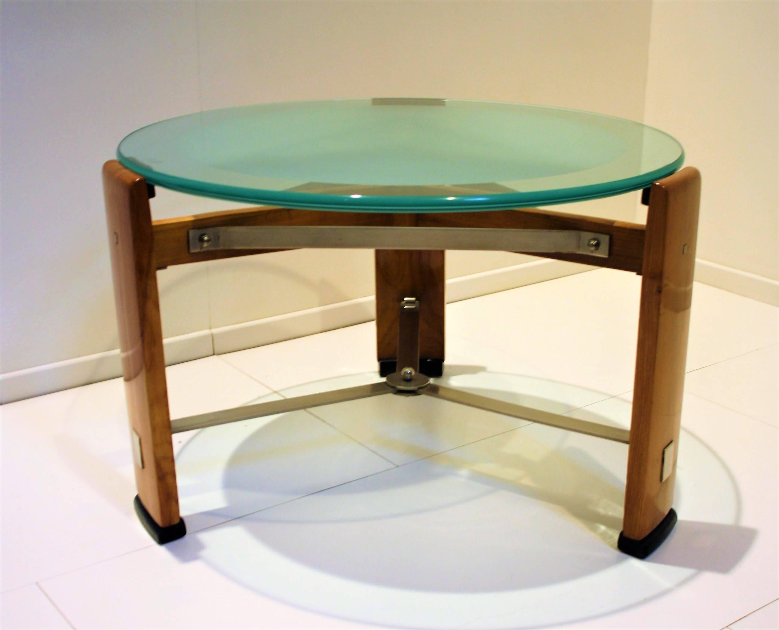 Early 20th Century Modernist Art Deco Coffee Table Signed by Chambon, 1920s
