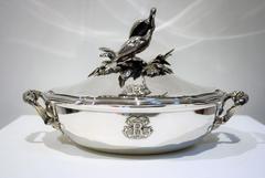 Mid-19th Century Christofle Silver Plated Covered Serving Dish
