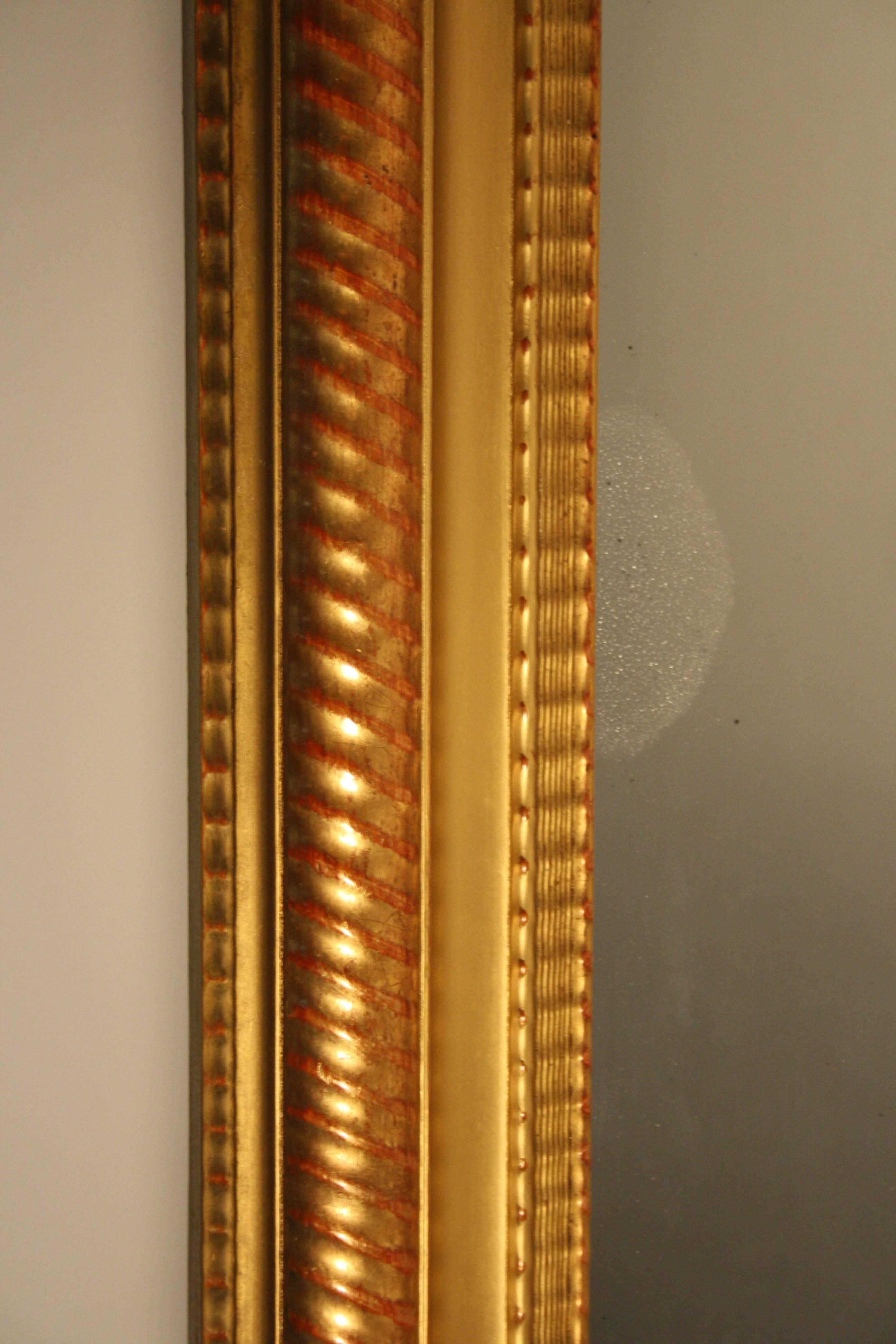French Gold Gilt Mid-19th Century Louis Philippe Mirror 1
