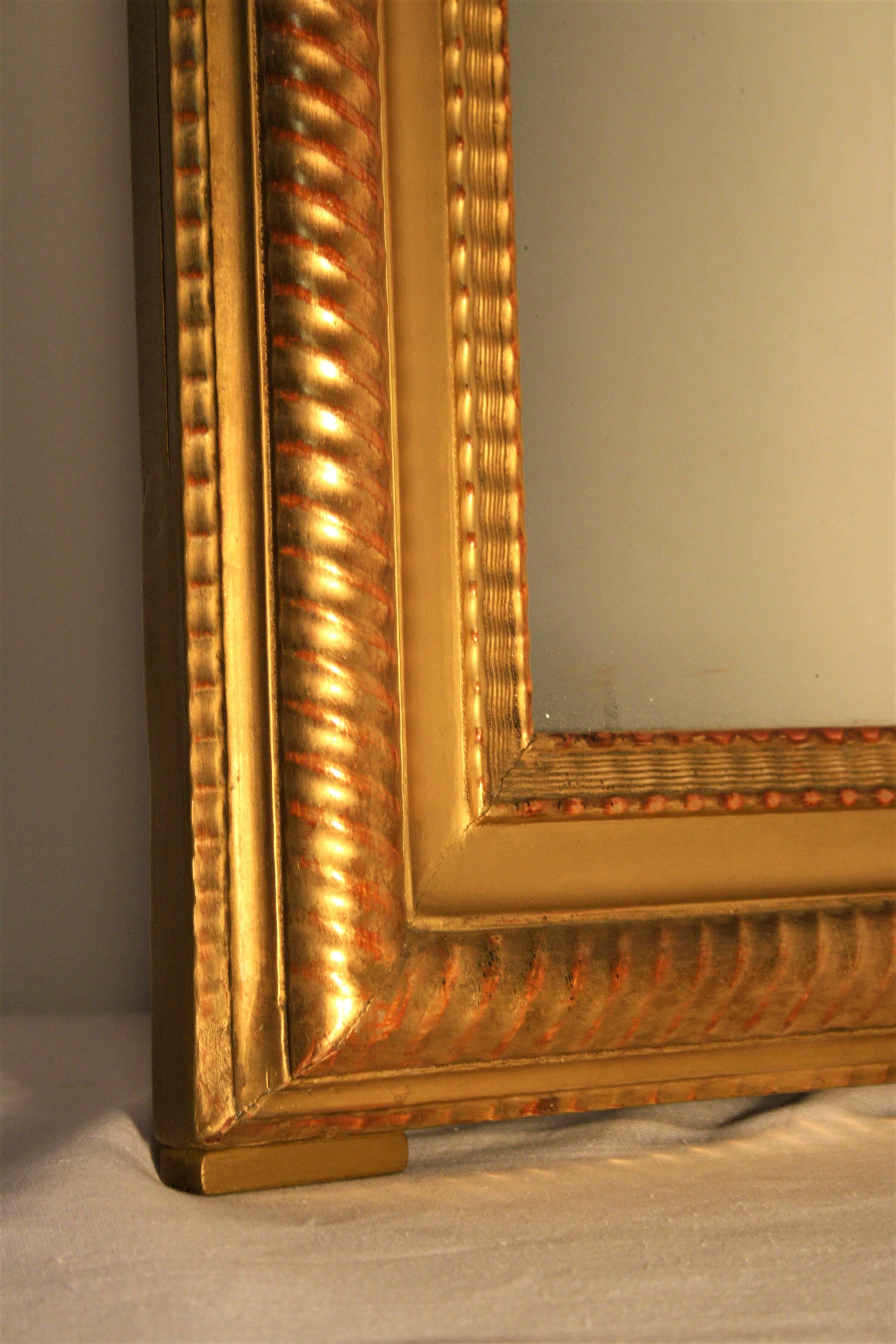 French Gold Gilt Mid-19th Century Louis Philippe Mirror 3