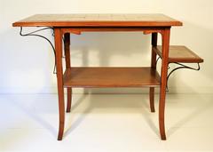 Unique Victor Horta Art Nouveau Side Table, 1900