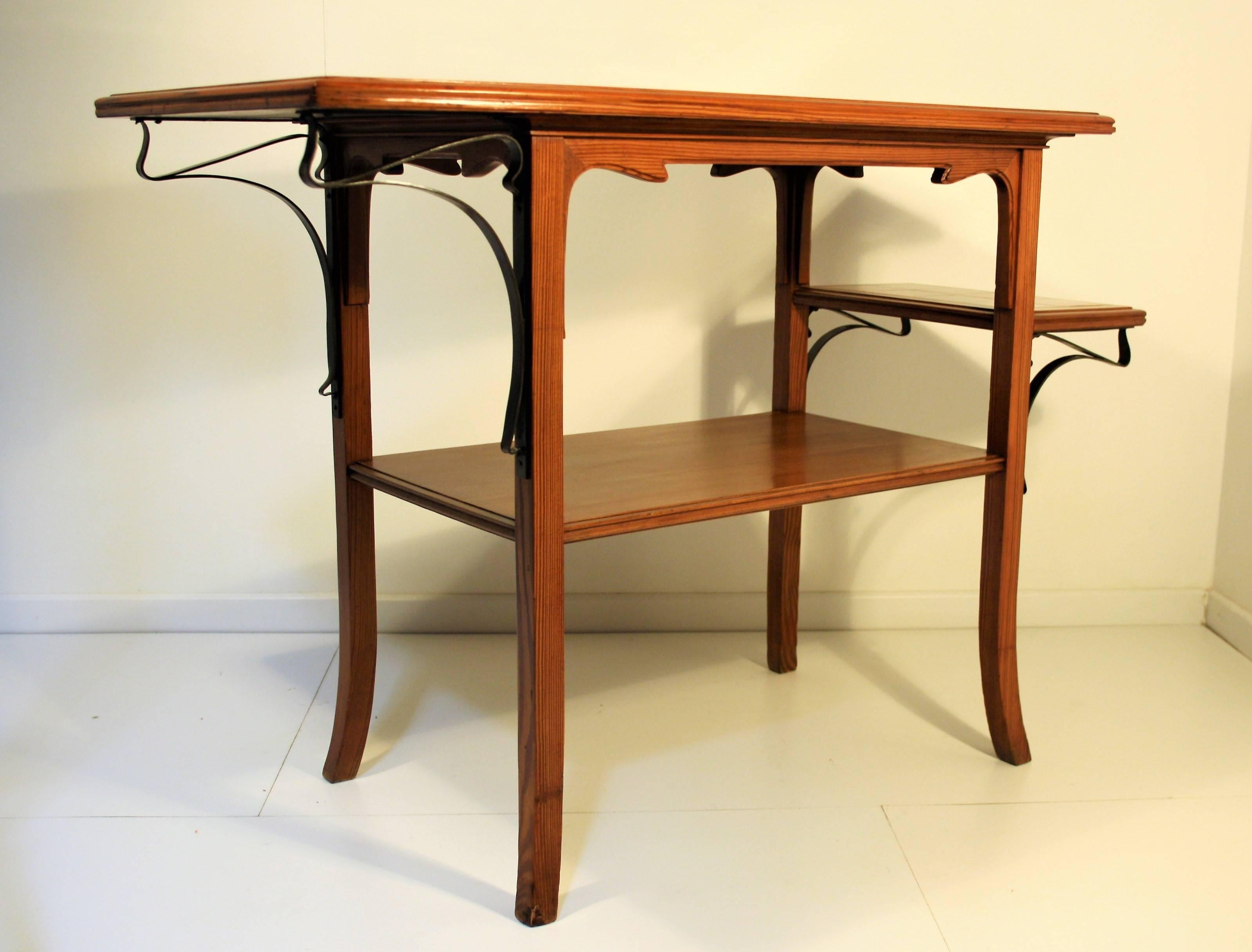 Art nouveau Table d'appoint unique Art Nouveau de Victor Horta, 1900