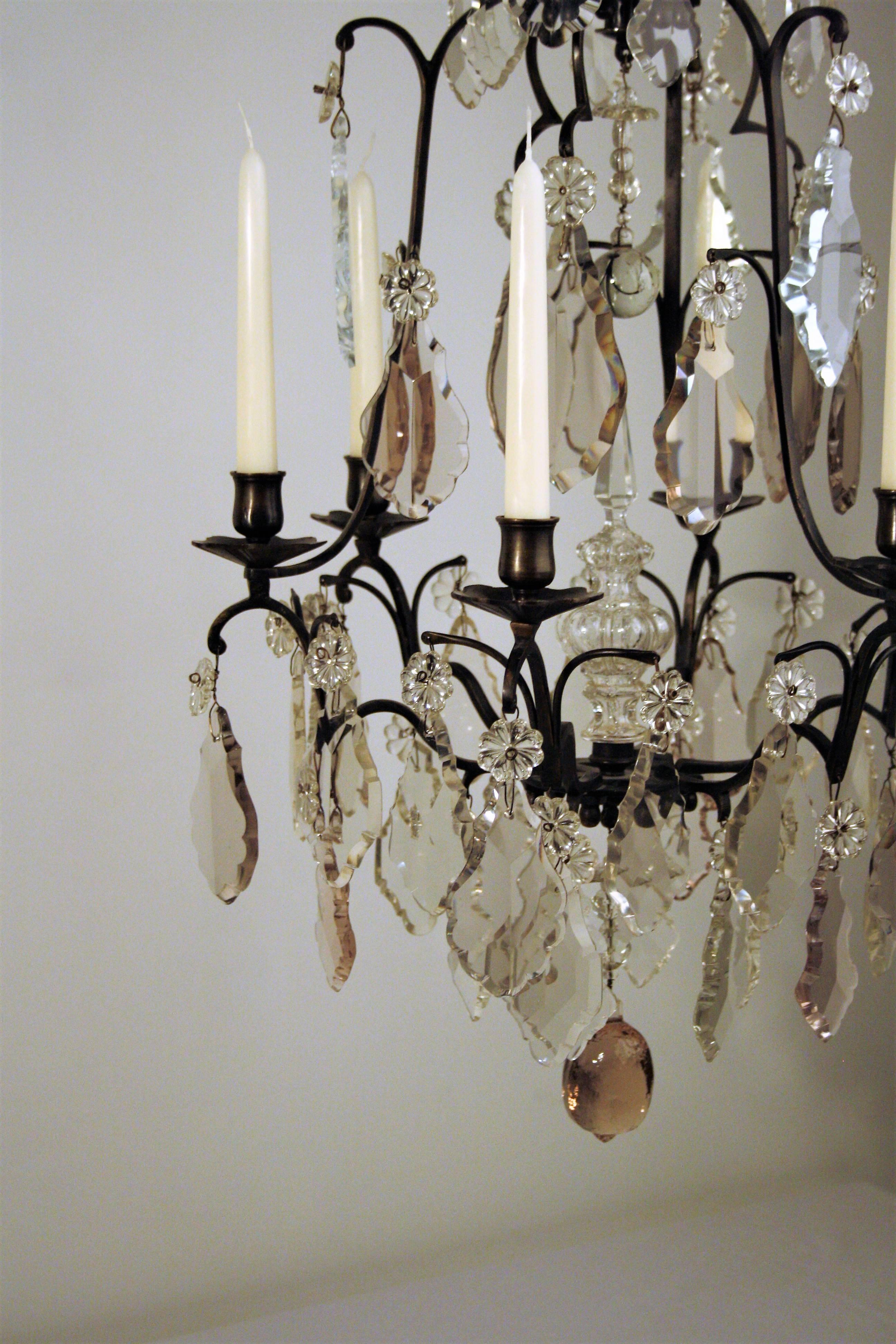 French 18th Century, Louis XV Period Crystal Chandelier For Sale