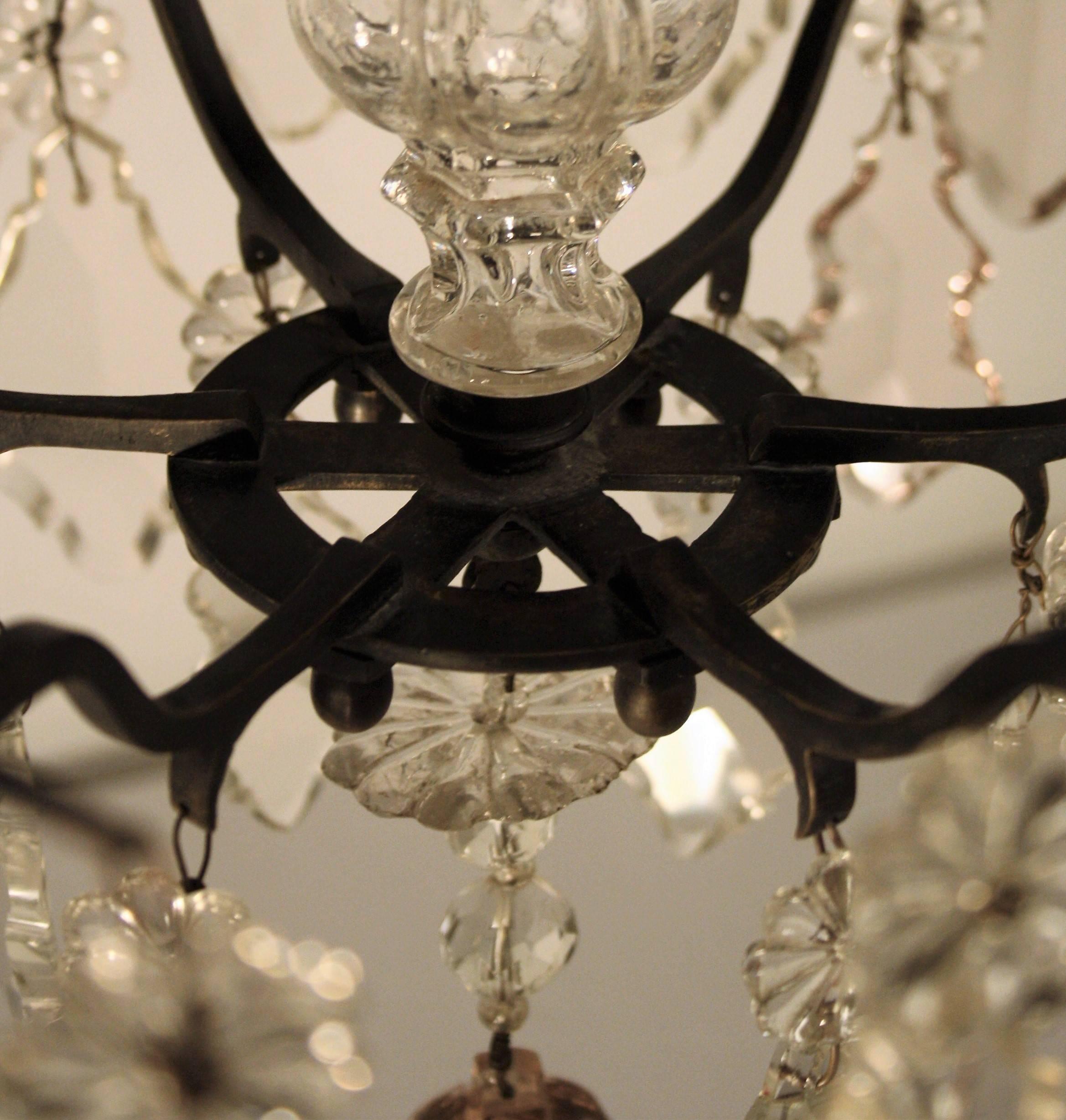 18th Century, Louis XV Period Crystal Chandelier For Sale 2